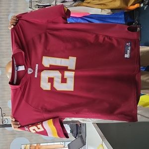 Reebok NFL jersey, XXL, burgundy, white, gold